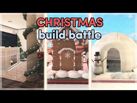 50k CHRISTMAS BUILD BATTLE in BLOXBURG 🎁 (roblox)