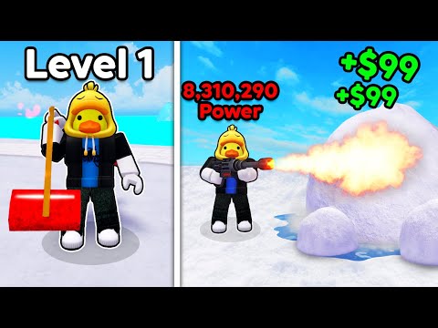 I Upgraded a $1 vs $9,190,428 Snow Shovel in Roblox!