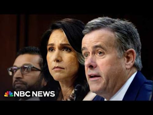 LIVE: House holds worldwide threats hearing with Gabbard, Patel and Ratcliffe | NBC News
