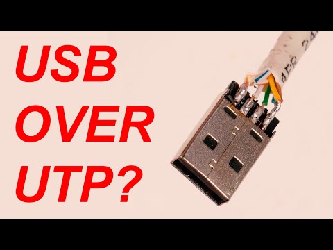 USB connection over an ETHERNET cable? Making your own 7 meters long USB extender cable from scrap.