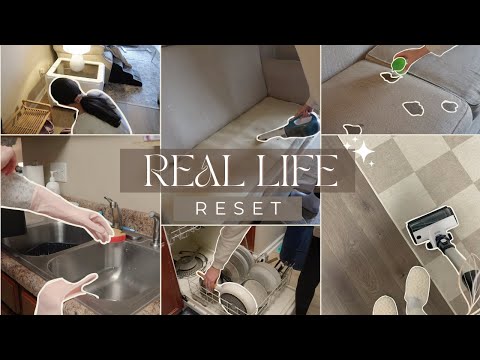 18 Minutes of Cleaning Motivation | Kitchen, Dinning & Living Room Reset