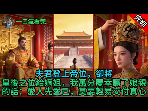 夫君登上帝位,卻將皇後之位給嫡姐,我萬分慶幸聽了娘親的話:愛人先愛己,莫要輕易交付真心