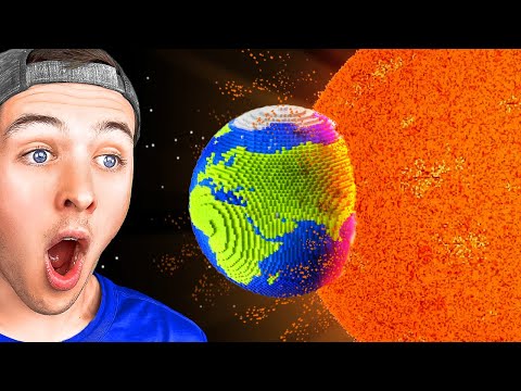 WHAT If The EARTH HIT THE SUN! (Minecraft Simulation)