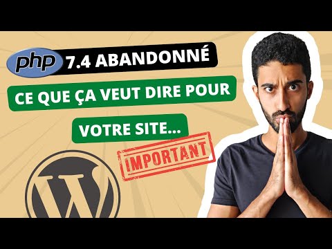 Changer de version PHP sur WordPress (important!)