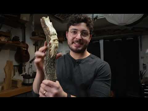 Carving A Woodspirit Into a Hiking Staff with 2 Tools-- Beginner Woodcarving Tutorial