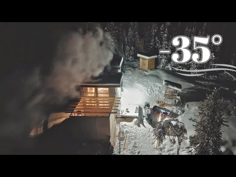 -35° Extreme Cold Cabin Night