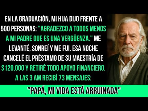 En La Graduación, Mi Hija Dijo: "Agradezco A Todos Menos A Mi Padre Que Es Una Vergüenza" Entonces..