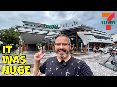 World's LARGEST 7-Eleven in Pattaya THAILAND Full Tour and Eating