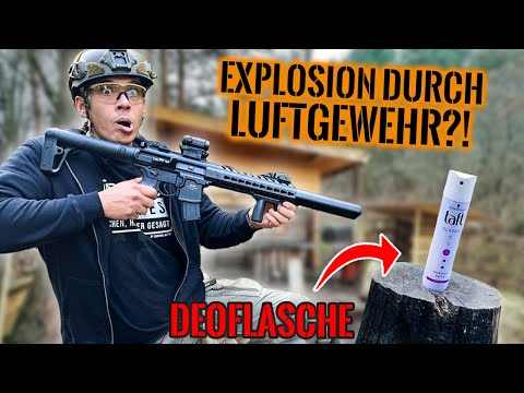 EXPLOSION + FEUERBALL?! Wie gefährlich ist ein Luftgewehr?! | Survival Mattin