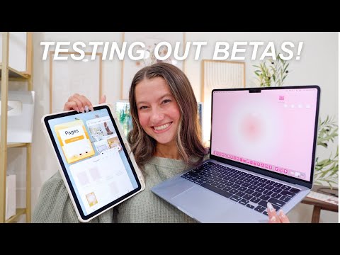 Testing out iPadOS 26 & MacOS Tahoe betas *new features coming to your iPad and MacBook this fall!*