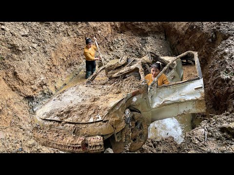 The girl challenged to find the car buried underground 15 years ago, I dug for 100 days