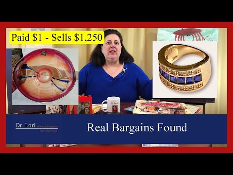 Real Bargains Found Thrift Shopping | Makora Glass, Lalique, Gemstone Ring, Jewelry by Dr. Lori