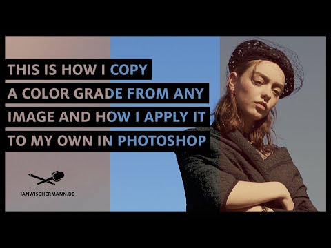 This is how I copy a color grade from any image and how I apply it to my own images in Photoshop