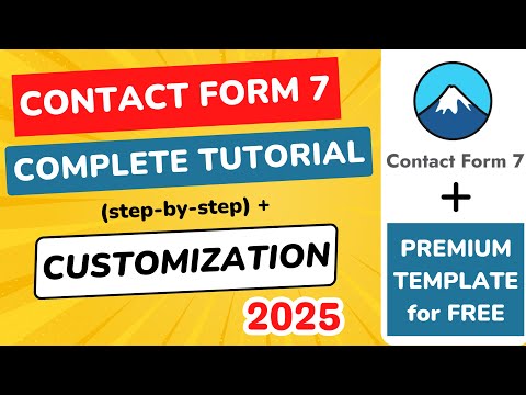 Contact Form 7 WordPress Tutorial | How to Setup Contact Form 7 in WordPress (With Free Template)