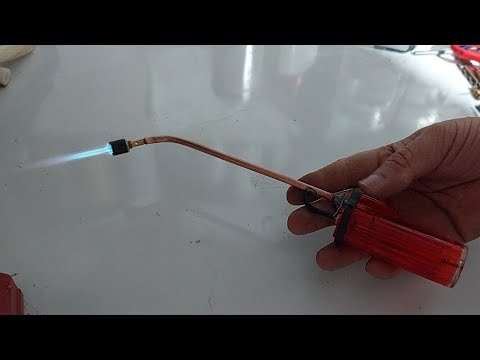 How to make a small and sharp torch-How to make mini gas-get metal _ Mini Cutter