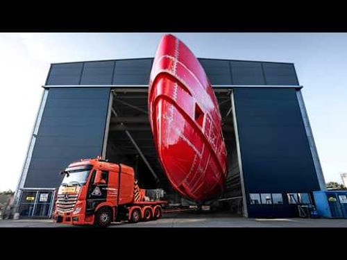 Superyacht Production inside Mega Factories – Billionaires’ yacht Manufacturing Process: Documentary