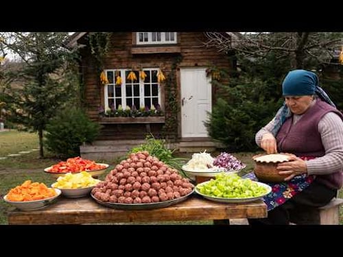 A Cozy Day Making Homemade Meatballs with Rice 🔥🍚
