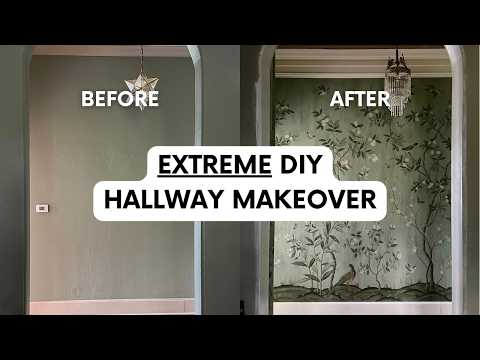 EXTREME DIY HALLWAY MAKEOVER | Renee Renovates