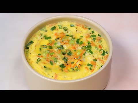 계란찜 5분만에 만드는법 (전자레인지로 쉽고 빠르게)