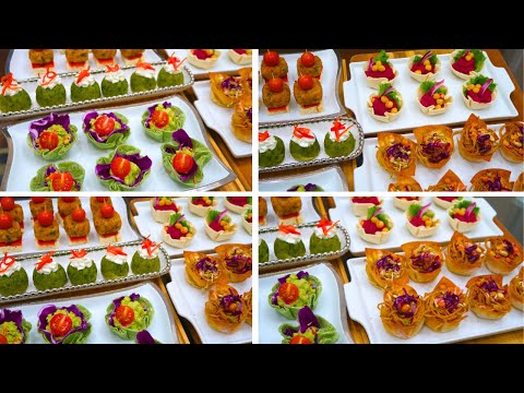 Easy & Unique Party Appetizers for Guests | Crispy, Creamy, & Colorful NO-FRY Snack Platters