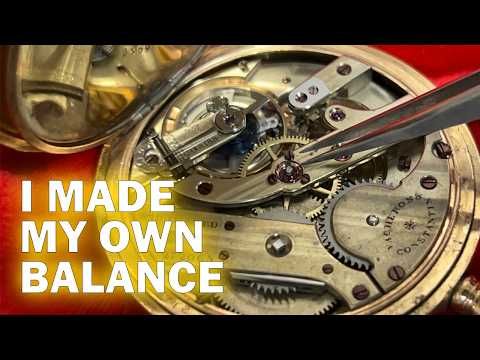 Vacheron & Constantin Pocket Watch - DIY Balance Staff! Amazing Restoration