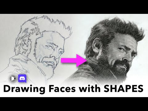 How to Draw Faces with Shapes (Technique Breakdown)