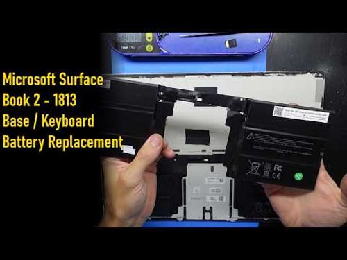 Microsoft Surface Book 2 1813 Battery Replacement