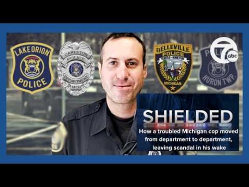How a troubled Michigan cop moved from department to department, leaving scandal in his wake