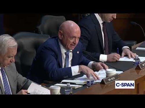 Sen. Mark Kelly Asks About Iran and Strait of Hormuz