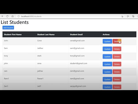 Student Management System Spring Boot Project | Spring Boot Thymeleaf Web Application Full Course ✅