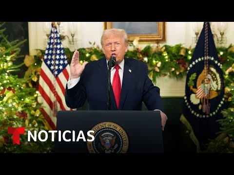 Trump dio datos económicos que contradicen indicadores y no habló de Venezuela | Noticias Telemundo