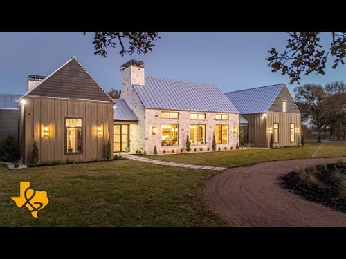 INSIDE a TRULY STUNNING ULTRA LUXURY TEXAS Modern Farmhouse on 12.5 ACRES
