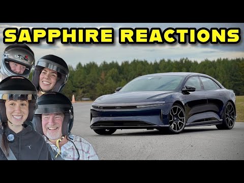Lucid Air Sapphire Reactions! 1,234 Horsepower Passenger Experience