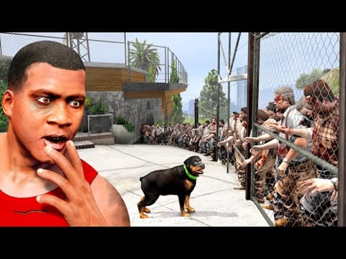 SAVING Franklin's House from ZOMBIES! (GTA 5)