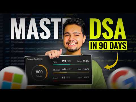 3 Months DSA Roadmap! 🔥 Beginner to Advanced Level! | How to use AI and start from zero & get a JOB!
