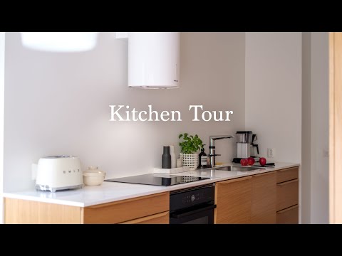 Kitchen Tour I Minimalist Scandinavian Kitchen and Dining I Organisation ideas | Finland vlog