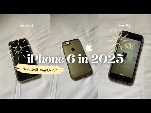 📦 unboxing iPhone 6 in 2025 | camera test ☾ ྀི | abchives