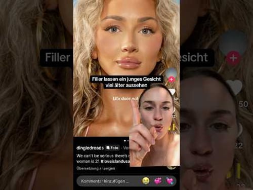 Filler lassen ein junges Gesicht älter aussehen #beauty #beautystandards #filler #schönheitsideale