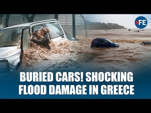 Athens Flood Disaster: Deadly Flash Rains Wreck Glyfada | Greece Weather Emergency