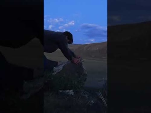 What else is there to do on a random night in Mongolian steppe? π #mongolia #steppe #travelvlog