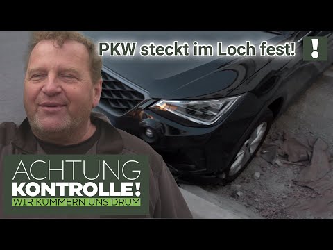 PKW ist in ein LOCH gefahren? "Hört sich ABENTEUERLICH an!" | Achtung Kontrolle