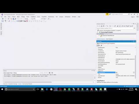How to create Setup exe file in Visual Studio 2017 2015 or 2013