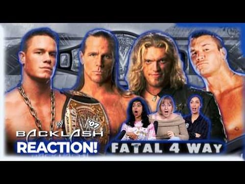 FIRST TIME seeing Shawn Michaels! | Backlash 2007 Fatal 4 Way | Girls' Reaction!