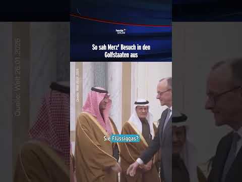 So sah Merz' Besuch in den Golfstaaten aus | heute-show #shorts