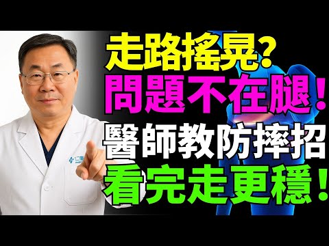走路老是搖搖晃晃?醫師揭露真相!原來不是腿的問題,而是大腦!學會這招,走得比年輕人還穩!
