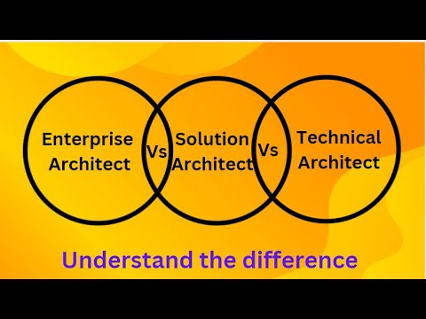 Enterprise Architect Vs Solution Architect Vs Technical Architect
