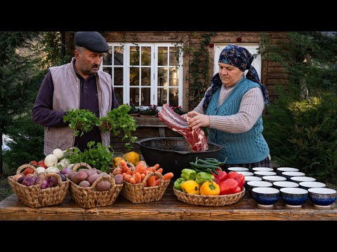 Village Beef Shurpa - Cooked the Old Fashioned Way 🌶