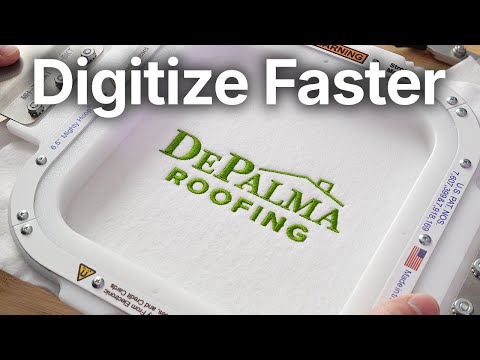 How to Digitize Logos FAST for Machine Embroidery!
