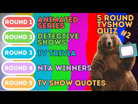 The 5 Round TV Show Quiz | Animated Shows, Detective Shows, Tv Trivia, NTW Winners & Tv Quotes (2)