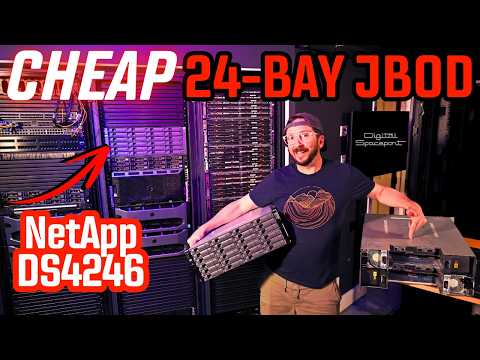 Cheap Homelab Storage Server Disk Shelf JBOD NetApp DS4246